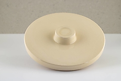 Nádoby - Plné víčko - černé matné (Béžová) - 18102852_