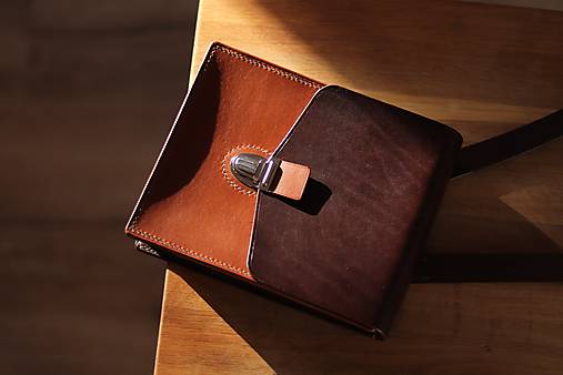 Pánske tašky - Malá kožená taška - 18102224_