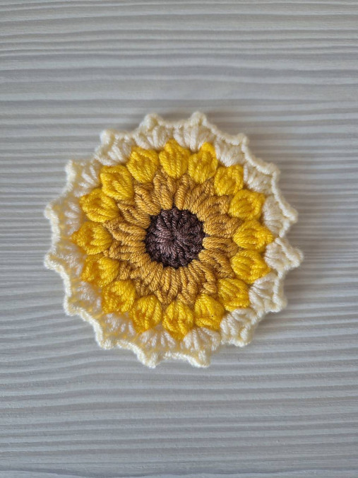 Slnečnicové podšálky - slniečkové