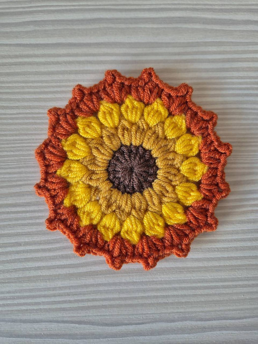Slnečnicové podšálky - slniečkové