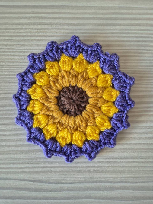 Slnečnicové podšálky - slniečkové