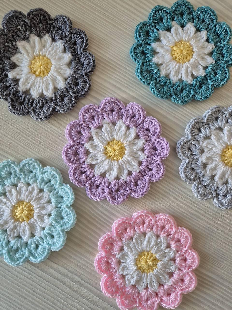 Sedmokráskové podšálky - pastelové