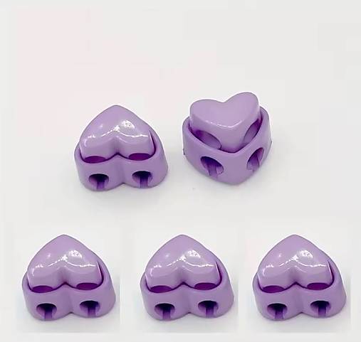 Galantéria - Brzdičky na pletacie ihlice - zarážky (Fialová) - 18102632_