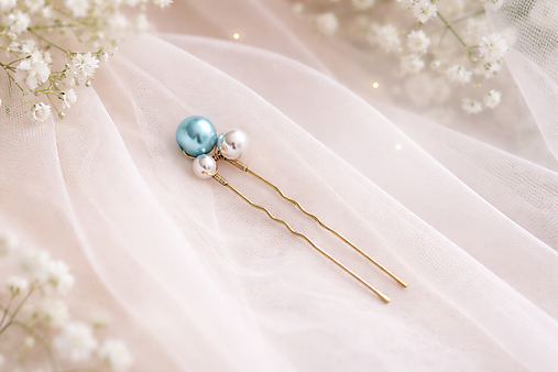 Svadobná vlásenka „Niečo modré“