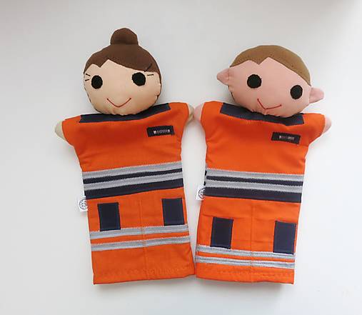 Maňuška na ruku - zdravotnícke povolania (zdravotný záchranár/ záchranárka)