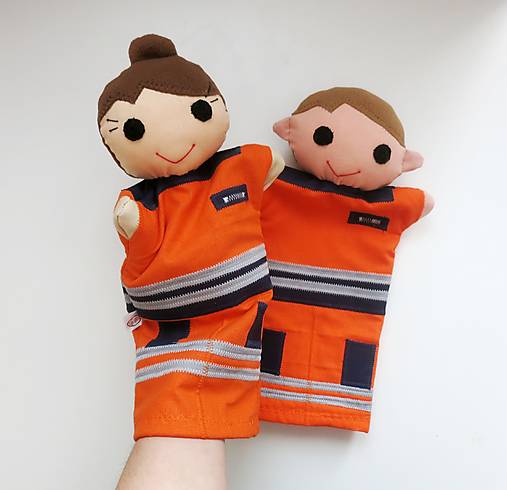 Maňuška na ruku - zdravotnícke povolania (zdravotný záchranár/ záchranárka)