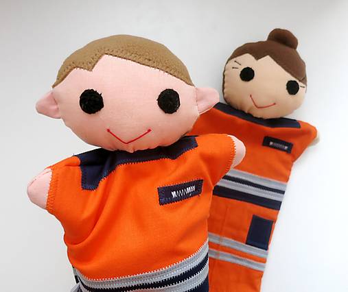 Maňuška na ruku - zdravotnícke povolania (zdravotný záchranár/ záchranárka)