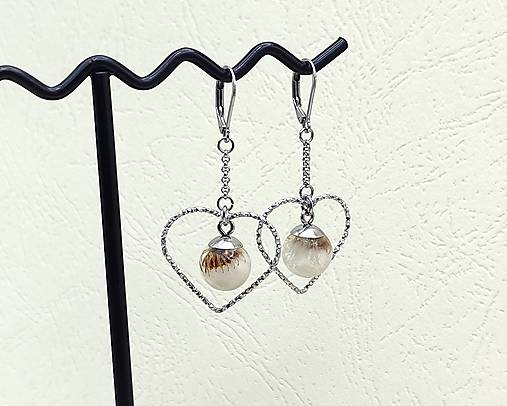 Náušnice - Visiace náušnice – jastrabník - N5004 - 18104886_