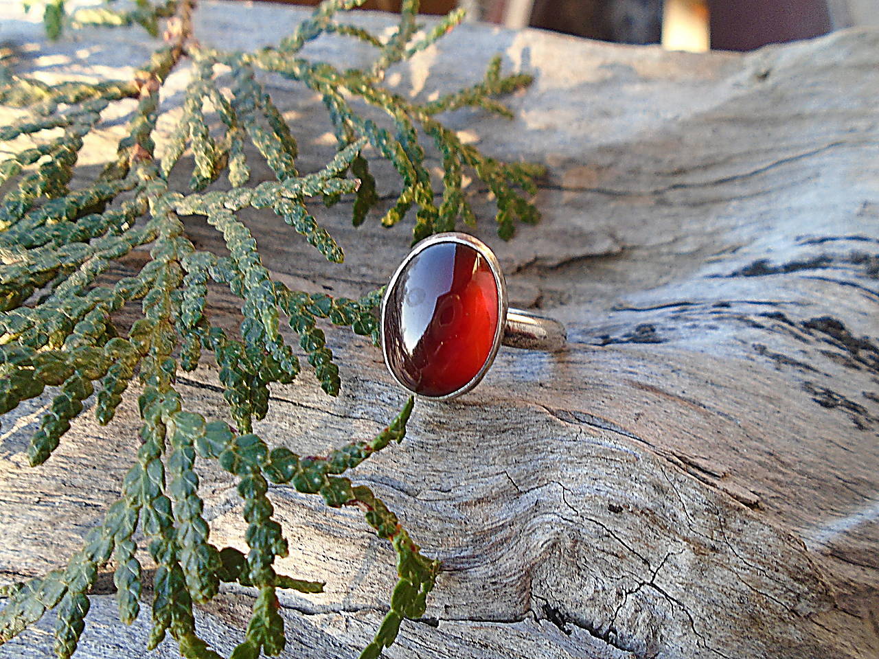 Strieborny prsteň Ag 925 Granát