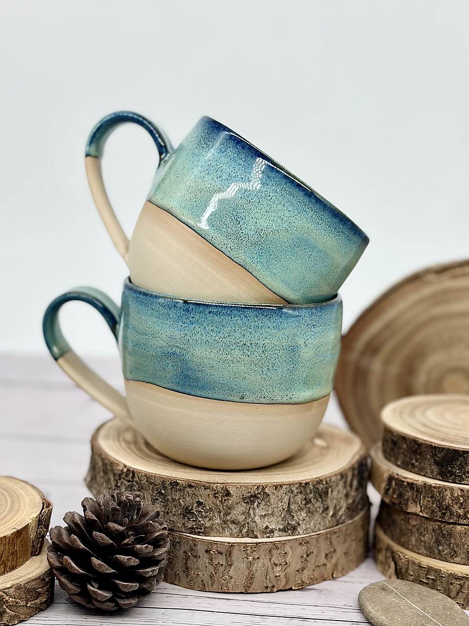 Ocean Drip - šálka na čaj (400ml, bez uška)