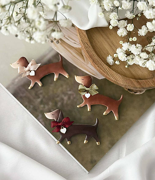 Brošne - Brošňa "Dachshund" - 18104738_