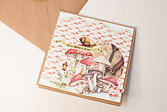 Papiernictvo - Pohľadnica "Miluje písanie pohľadníc a hríbiky" - 18104413_