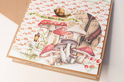 Papiernictvo - Pohľadnica "Miluje písanie pohľadníc a hríbiky" - 18104414_