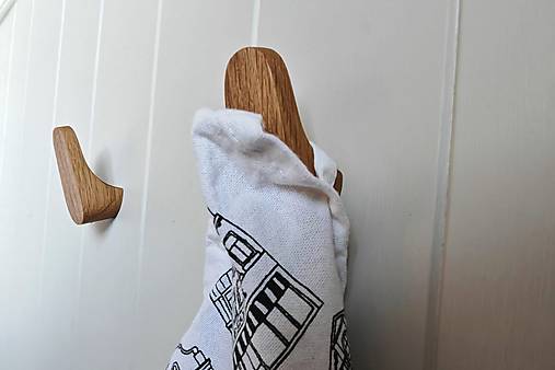 Nástenný vešiak LUXmalý drevo dub