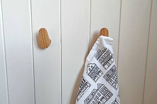 Nástenný vešiak LUXmalý drevo dub