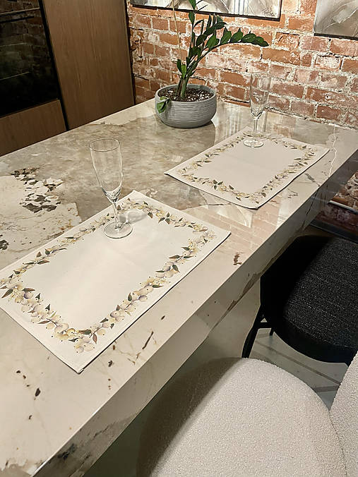 Úžitkový textil - Jemná vianočná štóla - Imelo (OEKO-TEX) - 18104938_