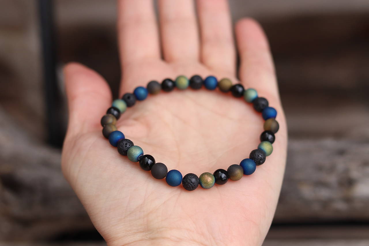 Pánsky náramok mix minerálov