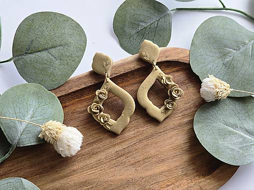 Náušnice - NOIRÉ (zlaté) - 18106328_