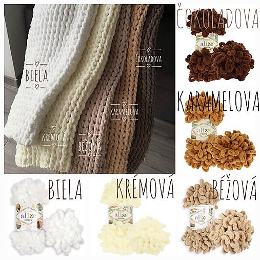Detský textil - Ručne pletena plyšová deka pre bábätko (vzor 2) (Biela) - 18104898_