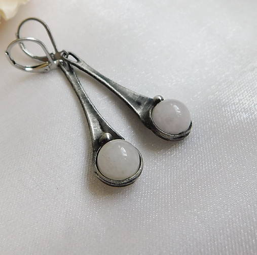 Náušnice - Náušnice s ruženínom ┼RANI┼ - 18108123_