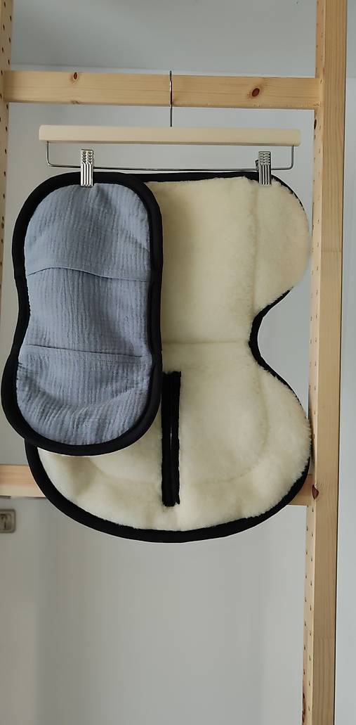 Detský textil - VLNIENKA vložka do autosedačky Cybex Cloud Z proti poteniu a Prechladnutiu Mušelin šedý - 18107409_