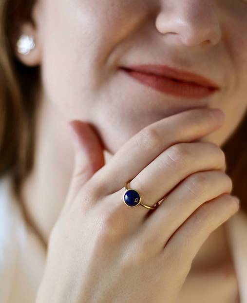 Prstene - Prsteň - lapis lazuli - 18106717_