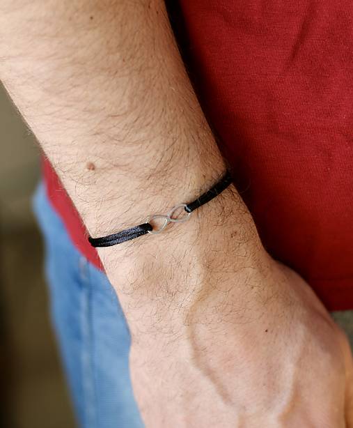 Náramky - Pánsky náramok s nekonečnom - 18106736_