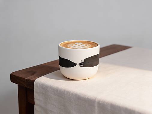 Nádoby - Jednoduchá šálka s linkou - 200ml - 18106515_