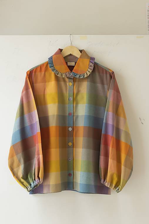 Blúzky a košele - Dámska károvaná košeľa Irisa - 18108306_