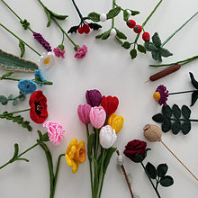 Dekorácie - Háčkované kvety - 18106740_