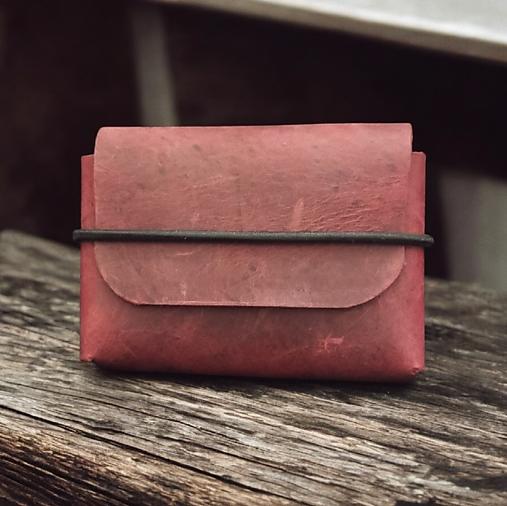 Kožená mini peňaženka