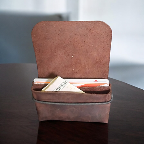 Kožená mini peňaženka