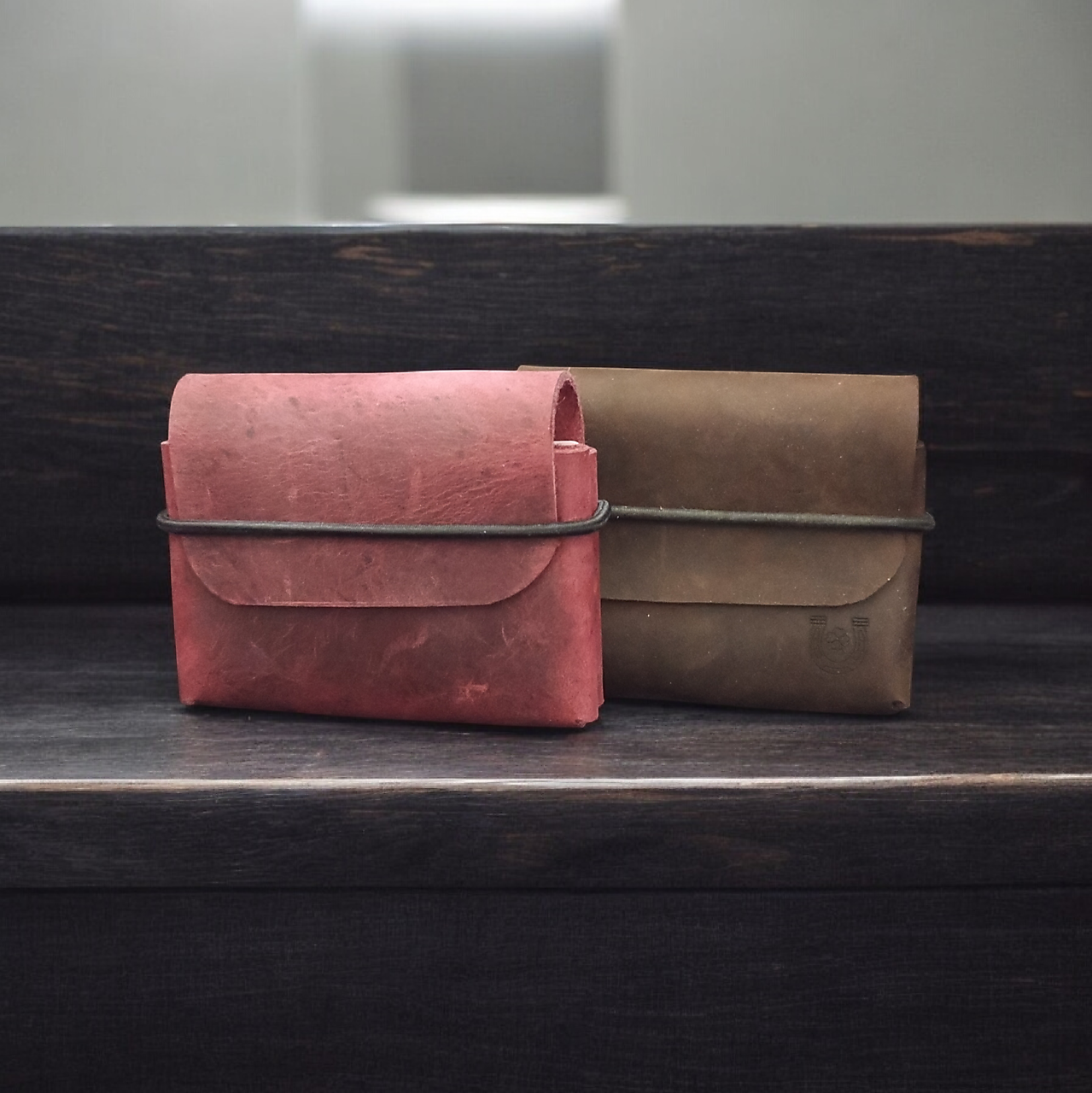 Kožená mini peňaženka