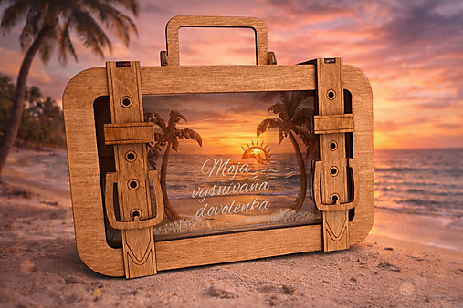 Úložné priestory & Organizácia - Pokladnička - Kufor personalizovaná (Vlastný motív) - 18108533_