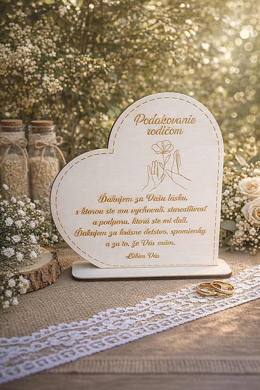 Darčeky pre svadobčanov - Poďakovanie rodičom - 18107009_