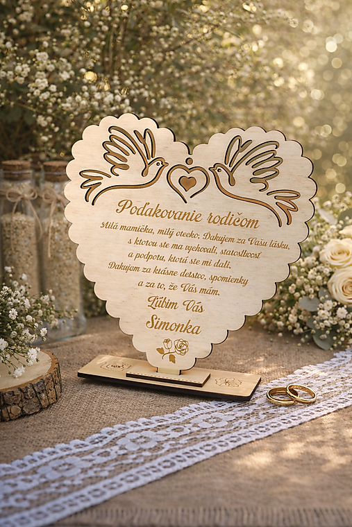 Darčeky pre svadobčanov - Poďakovanie rodičom - 18107039_