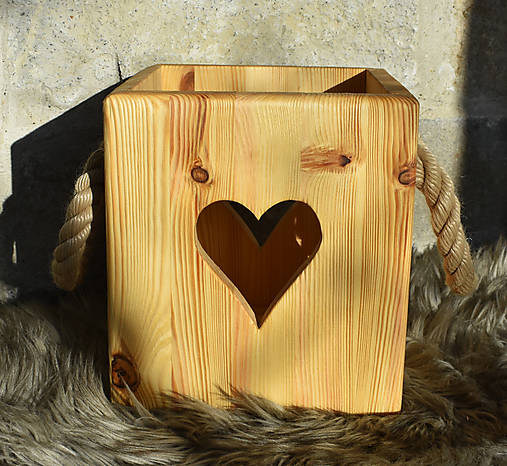 Svietidlá - Lampáš velký - nové drevo - 18107470_