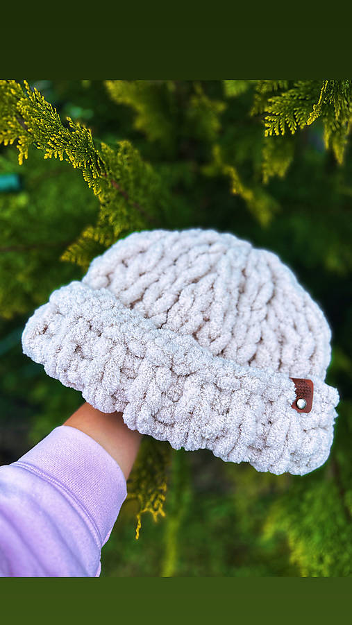 Iné oblečenie - Čiapka - handmade z Alize puffy - 18107070_