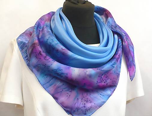 Šatky - Šatka Simply Royal Blue. - 18109777_