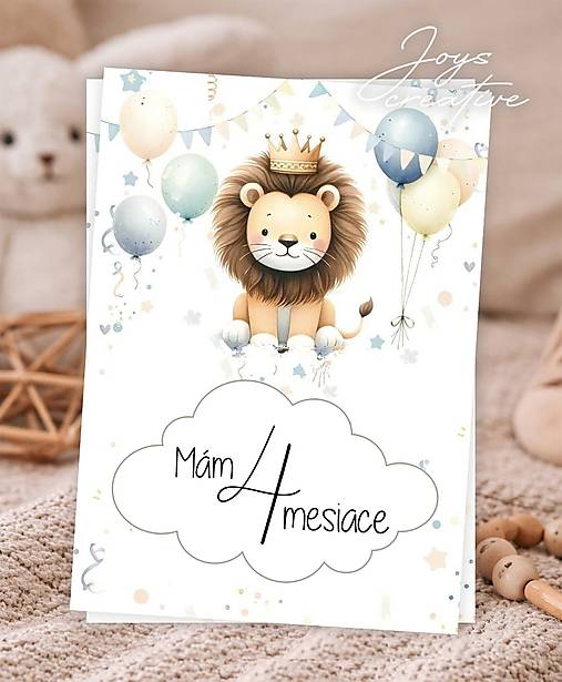 Míľnikové kartičky na fotenie bábätka   (Levík)