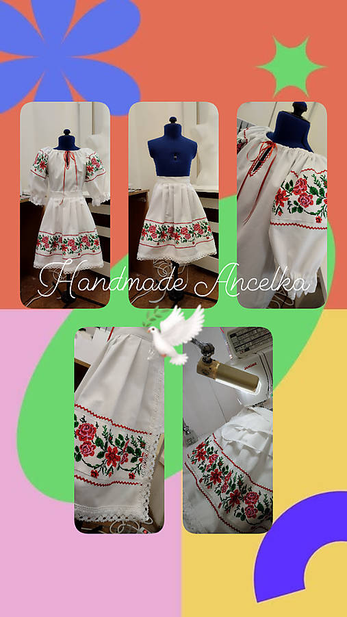 Detské súpravy - Folk krojik - 18110409_