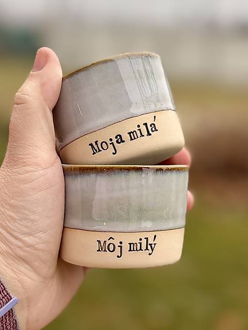 Nádoby - Moja milá & milý pre novomanželov - 18109606_