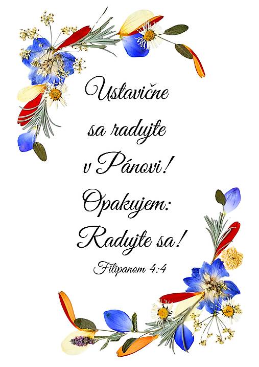 Obrazy - Lisované kvety s citátom - digi formát - 18111147_