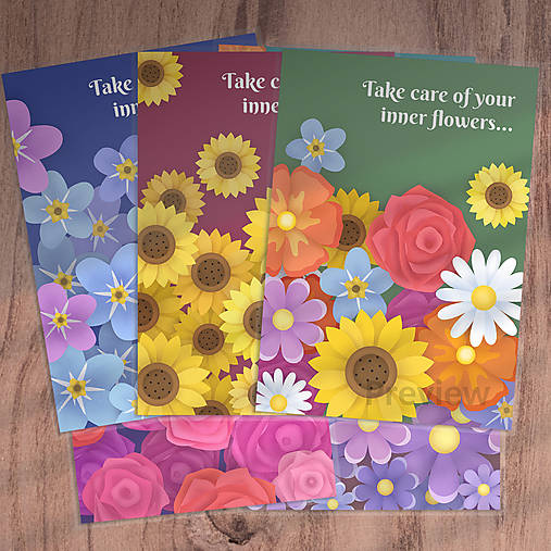 Hračky - Floral gentle linajková podložka do zošita - 18108983_