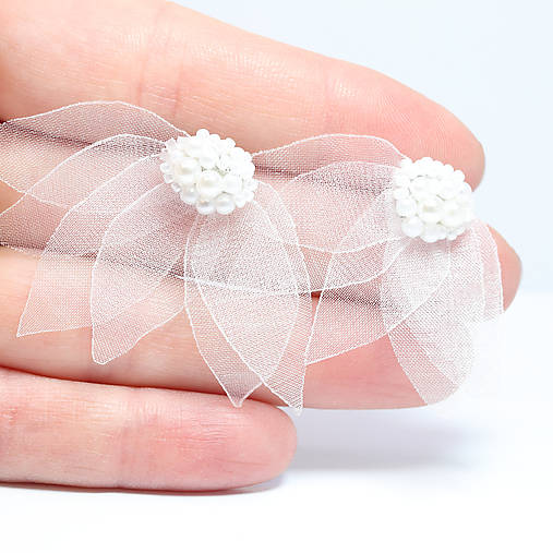 s v a d b a _ organzové náušnice