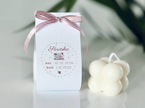 Darčeky pre svadobčanov - Darčeky k 1.sv.prijímaniu Bubble sviečky - 18112415_