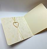 Papiernictvo - Blahoželanie svadobné ... dve srdcia - 18114998_