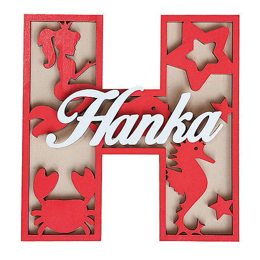 Písmeno s menom - morská panna