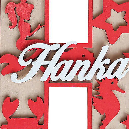 Písmeno s menom - morská panna