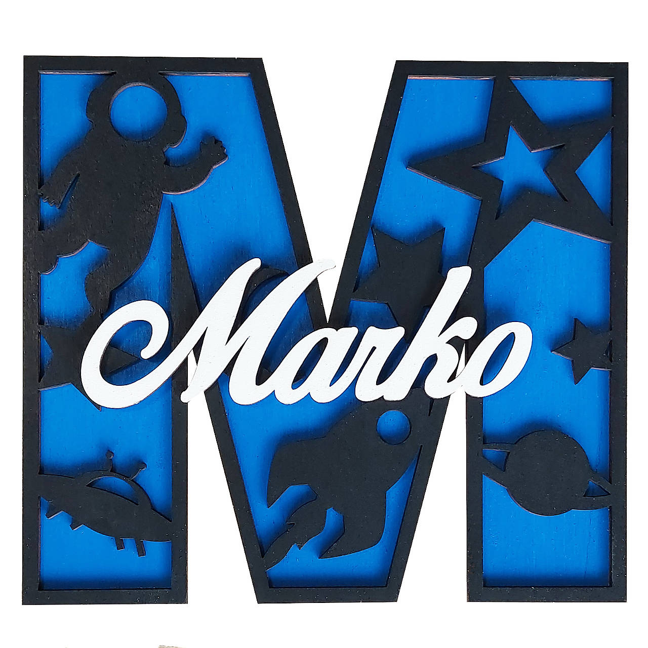 Písmeno s menom - vesmír galaxia